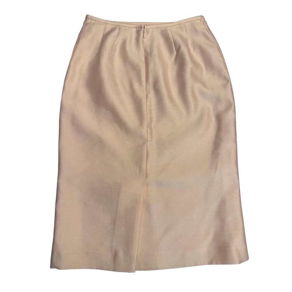 Albert Nipon Silk Wool Midi Pencil Skirt Women’s … - image 2